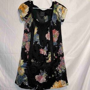 Floral Black Women's Top
